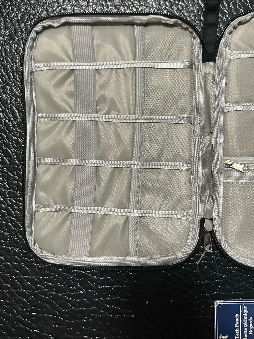 Portable Travel Tech Organizer Pouch – Black